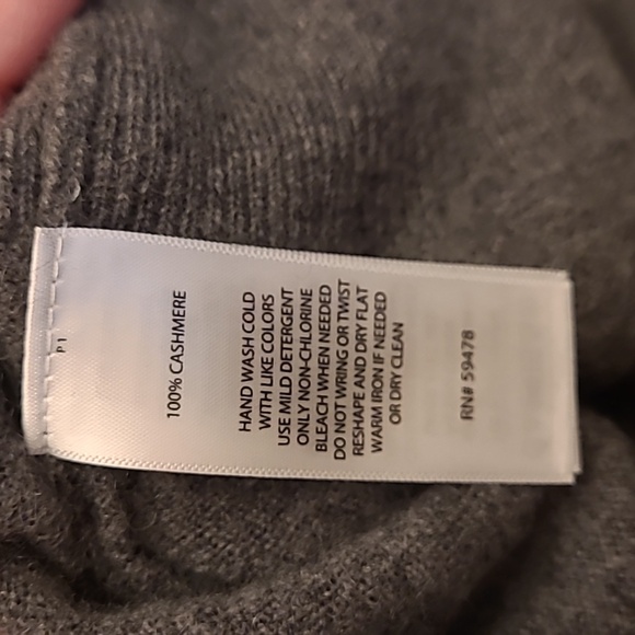 ALLEN SOLLY grey cashmere sweater - Picture 5 of 8